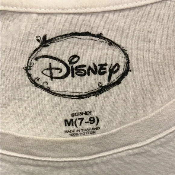 Disney Classic Mickey Mouse Red and White Girls Tee M (7-9) - Picture 2 of 4